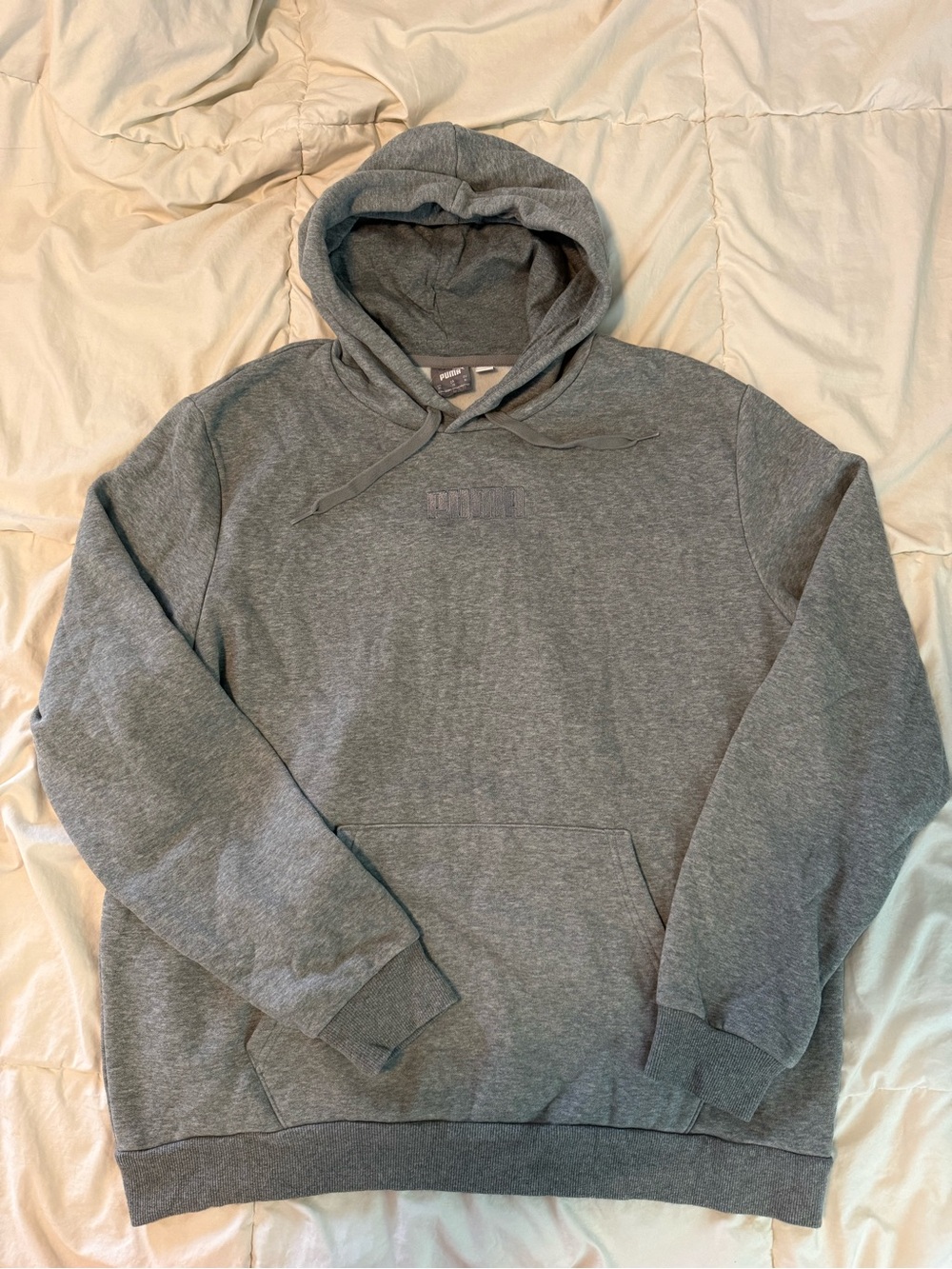 Puma Heather Gray Pullover Hoodie